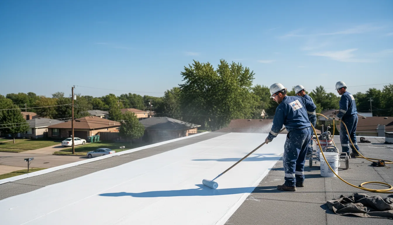 Commercial roof coating in Hardy, VA near me